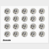 Rhythmische Gymnastik Panda Runder Aufkleber (Blatt)