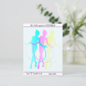 Rhythmische Gymnastik Reflections Me, My self & I Postkarte (Stehend Vorderseite)