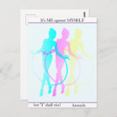 Rhythmische Gymnastik Reflections Me, My self & I Postkarte (Vorne/Hinten)