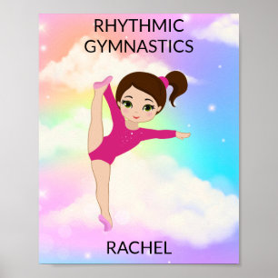 RHYTHMISCHE GYMNASTIK REGENBOGEN POSTER