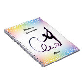 Rhythmische Gymnastik Ribbon Stars Notebook Notizblock (Rechte Seite)