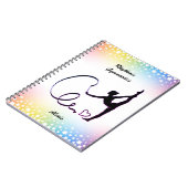 Rhythmische Gymnastik Ribbon Stars Notebook Notizblock (Linke Seite)