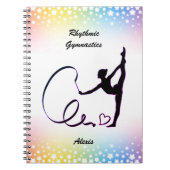 Rhythmische Gymnastik Ribbon Stars Notebook Notizblock (Vorderseite)