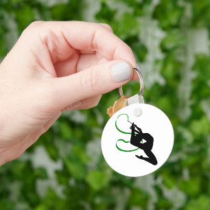 Rhythmische Gymnastik-Schlüsselanhänger Schlüsselanhänger