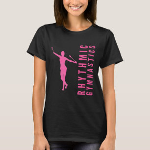 Rhythmische Gymnastik Sport ein Gymnast mit Clubs  T-Shirt
