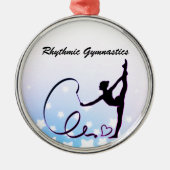 Rhythmische Gymnastik-Stars Ornament Aus Metall (Vorne)