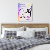 Rhythmische Gymnastik Stretched Canvas Print Leinwanddruck (Insitu (Schlafzimmer))
