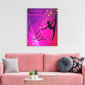Rhythmische Gymnastik Stretched Canvas Print Leinwanddruck (Insitu (Wohnzimmer))