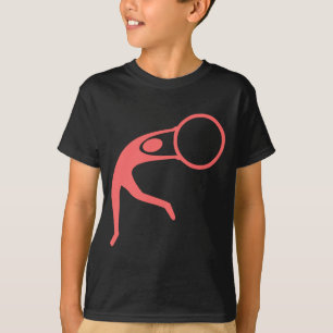 Rhythmische Gymnastik - tropisches Rosa T-Shirt