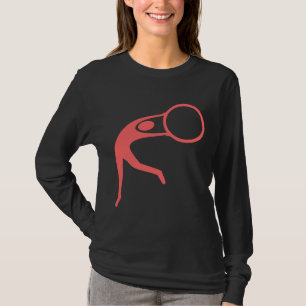 Rhythmische Gymnastik - tropisches Rosa T-Shirt