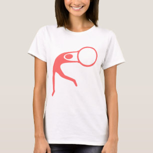 Rhythmische Gymnastik - tropisches Rosa T-Shirt