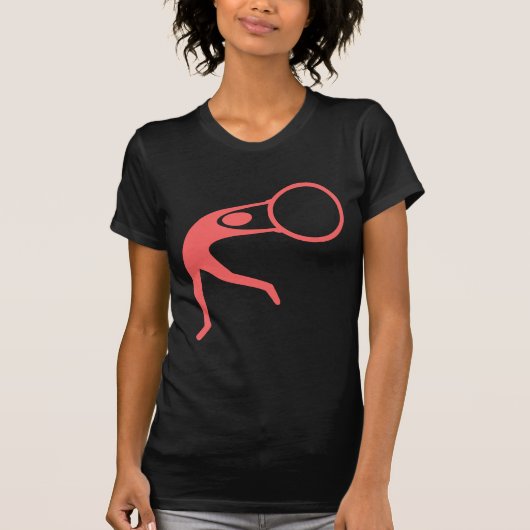 Rhythmische Gymnastik - tropisches Rosa T-Shirt (Vorderseite)