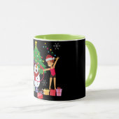 Rhythmische Gymnastik Weihnachtsfeier Tasse (VorderseiteRechts)