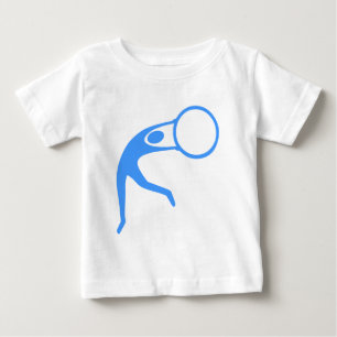 Rhythmische Gymnastikfigur - Babyblau Baby T-shirt