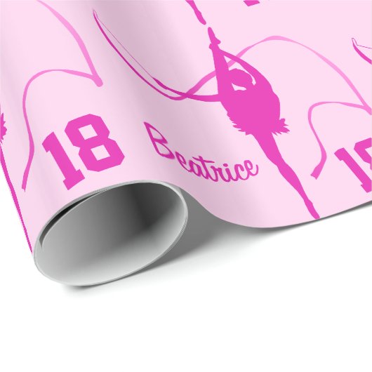 Rhythmische gymnastische geschenkpapier (Rolleneckpunkt)