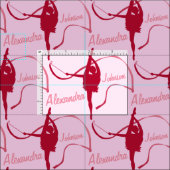 Rhythmische Gymnastmädchen benennen Stoff (Kachel)