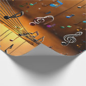 Rhythmische Harmonie: Musik tanzt Stil Geschenkpapier (Ecke)