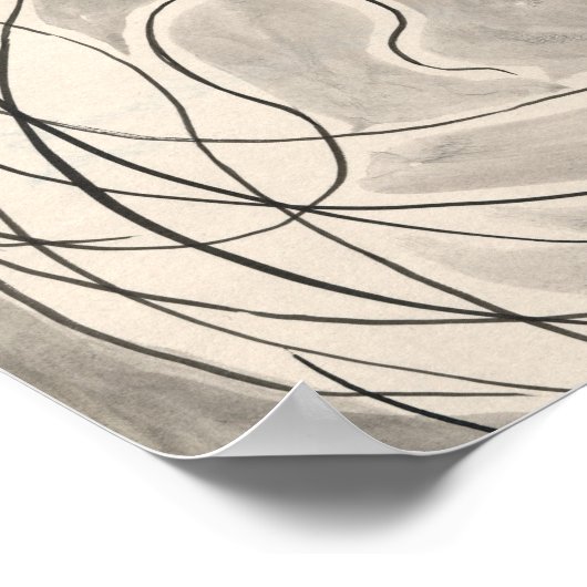 Rhythmische Linien | Abraham Walkowitz Poster (Ecke)