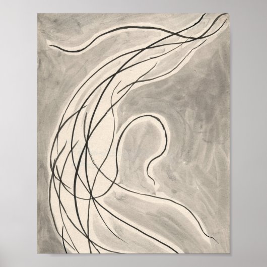 Rhythmische Linien | Abraham Walkowitz Poster (Vorne)