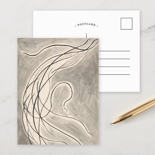 Rhythmische Linien | Abraham Walkowitz Postkarte