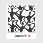 Rhythmische Reflection Aufkleber (Blatt)