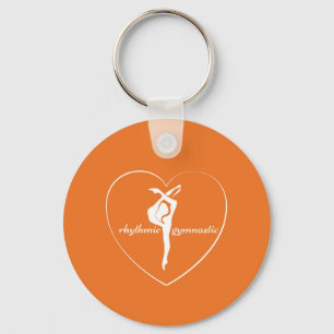 Rhythmischer gymnastischer Liebe-Schlüsselanhäng Schlüsselanhänger
