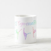Rhythmischer Gymnastischer Regenbogen-Glitzer Zwei Kaffeetasse (Mittel)