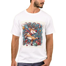 Rhythmischer Reindeer Vibes Men-T - Shirt