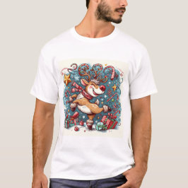 Rhythmischer Reindeer Vibes Men-T - Shirt