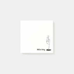 Rhythmisches Gymnast Post-it Klebezettel