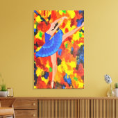 Rhythms of Fire Leinwanddruck (Insitu (Wohnzimmer))