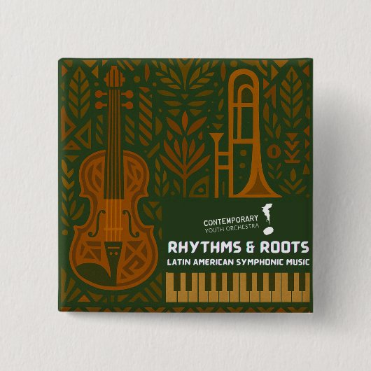 Rhythms & Roots Knopf Button (Vorderseite)