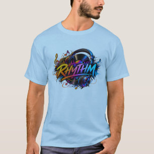 Rhythmus – Abstrakte Geometrische Moderne Kunst T-Shirt
