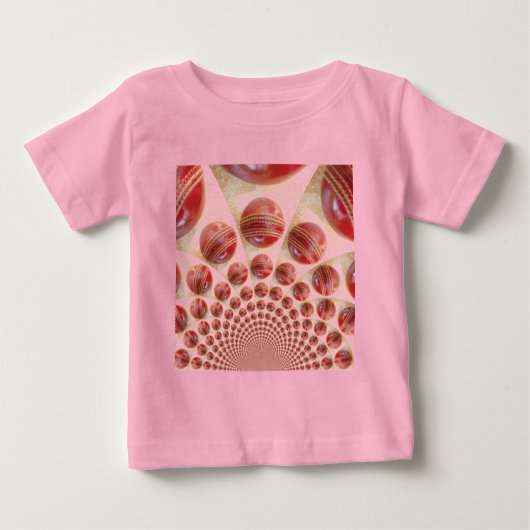 Rhythmus-Cricket-Balls aus Lederball: Rhythmisches Baby T-shirt (Vorderseite)