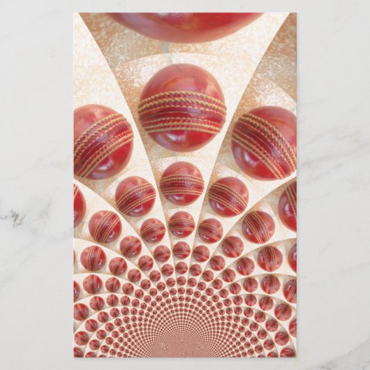 Rhythmus-Cricket-Balls aus Lederball: Rhythmisches Briefpapier (Vorderseite)