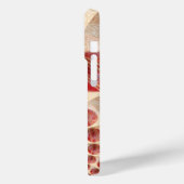 Rhythmus-Cricket-Balls aus Lederball: Rhythmisches Case-Mate iPhone Hülle (Rückseite / Links)