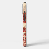 Rhythmus-Cricket-Balls aus Lederball: Rhythmisches Case-Mate iPhone Hülle (Rückseite / Links)