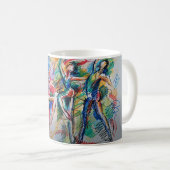 Rhythmus der Bewegung Abstrakte Tänzer Klassischer Kaffeetasse (VorderseiteRechts)