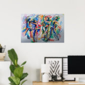 Rhythmus der Bewegung Poster (Heimbüro)