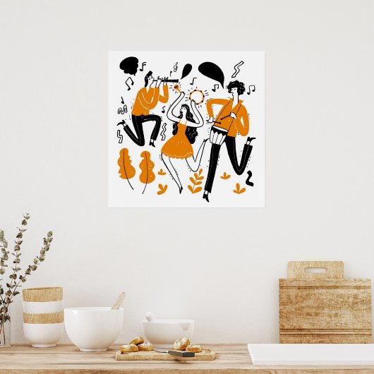 Rhythmus der Freude Poster (Küche)