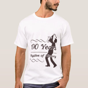 Rhythmus der Geschichte Jazz Saxophon 100 Jahre Ja T-Shirt
