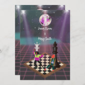 Rhythmus der Liebe Tanz der Royalty Disco Hochzeit Einladung (Vorne/Hinten)