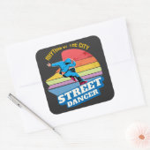 Rhythmus der Stadt: Street Dance Quadratischer Aufkleber (Umschlag)