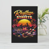 Rhythmus der Straßen Einladung (Stehend Vorderseite)