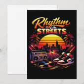 Rhythmus der Straßen Einladung (Vorne/Hinten)