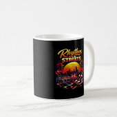 Rhythmus der Straßen Kaffeetasse (VorderseiteRechts)