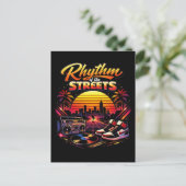 Rhythmus der Straßen Postkarte (Stehend Vorderseite)
