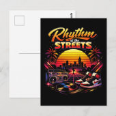 Rhythmus der Straßen Postkarte (Vorne/Hinten)