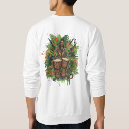 Rhythmus des Dschungels - Moderne Afro Kunst mit S Sweatshirt
