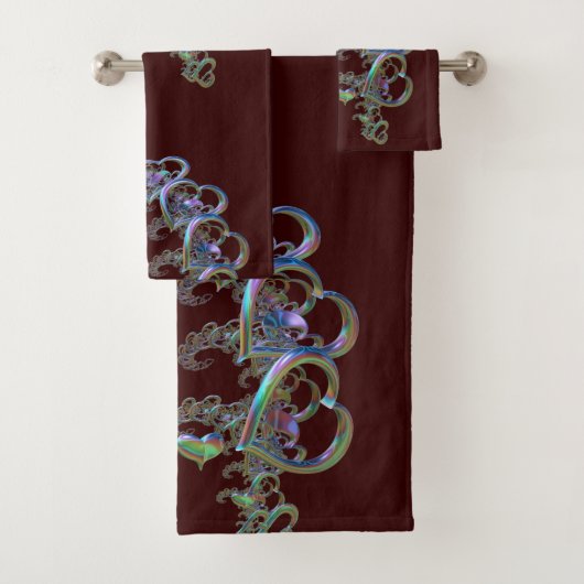 Rhythmus des Herz-Bath-Handtuch-Set Badhandtuch Set (Insitu)